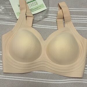 Seamless Nude Wireless Molded-Cup Bra - Comfort Support